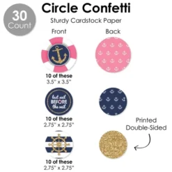 Big Dot Of Happiness Last Sail Before The Veil - Nautical Bachelorette And Bridal Shower Supplies Decoration Kit - Decor Galore Party Pack - 51 Pieces 13 Big Dot Of Happiness Last Sail Before The Veil - Nautical Bachelorette And Bridal Shower Supplies Decoration Kit - Decor Galore Party Pack - 51 Pieces -Party Planers Store GUEST 25186671 743c 4440 babb 4afb66aa6d45