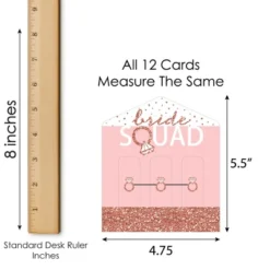 Big Dot Of Happiness Bride Squad - Rose Gold Bridal Shower Or Bachelorette Party Game Pickle Cards - Pull Tabs 3-in-a-Row - Set Of 12 -Party Planers Store GUEST 25b6e81a 09e4 4101 b4e8 d065ab3eb0f3