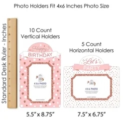 Big Dot Of Happiness Pink Rose Gold Birthday - Happy Birthday Party Picture Centerpiece Sticks - Photo Table Toppers - 15 Pieces 11 Big Dot Of Happiness Pink Rose Gold Birthday - Happy Birthday Party Picture Centerpiece Sticks - Photo Table Toppers - 15 Pieces -Party Planers Store GUEST 25be0e50 1455 4be7 bfed 30d9cca62bf2