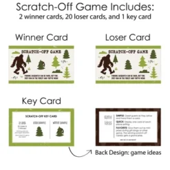 Big Dot Of Happiness Sasquatch Crossing - Bigfoot Party Or Birthday Party Game Scratch Off Cards - 22 Count 8 Big Dot Of Happiness Sasquatch Crossing - Bigfoot Party Or Birthday Party Game Scratch Off Cards - 22 Count -Party Planers Store GUEST 261ba05e bda9 4a7e ac5e 3f3428719cf0