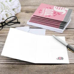 Big Dot Of Happiness Pink Elephant - Girl Baby Shower Or Birthday Party Thank You Cards (8 Count) -Party Planers Store GUEST 264f9749 41b7 401b 863d d097446bed50
