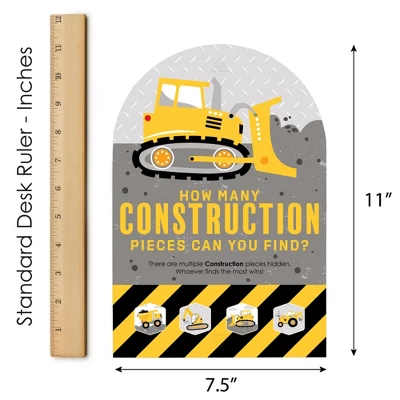 Big Dot Of Happiness Dig It - Construction Party Zone - Baby Shower Or Birthday Party Scavenger Hunt - 1 Stand And 48 Game Pieces - Hide And Find Game 7 Big Dot Of Happiness Dig It - Construction Party Zone - Baby Shower Or Birthday Party Scavenger Hunt - 1 Stand And 48 Game Pieces - Hide And Find Game - Image 5