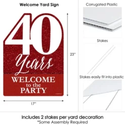 Big Dot Of Happiness We Still Do - 40th Wedding Anniversary - Party Decorations - Anniversary Party Welcome Yard Sign -Party Planers Store GUEST 26786f9a 1de4 44ff 8ed4 a519f4640ffb