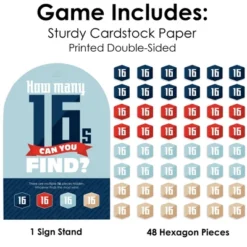 Big Dot Of Happiness Boy 16th Birthday - Sweet Sixteen Birthday Party Scavenger Hunt - 1 Stand And 48 Game Pieces - Hide And Find Game 10 Big Dot Of Happiness Boy 16th Birthday - Sweet Sixteen Birthday Party Scavenger Hunt - 1 Stand And 48 Game Pieces - Hide And Find Game -Party Planers Store GUEST 2691f525 4cff 4c32 a82f 1254bb9a1c8b