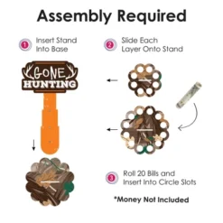 Big Dot Of Happiness Gone Hunting - DIY Deer Hunting Camo Birthday Party Money Holder Gift - Cash Cake -Party Planers Store GUEST 269cb61d b95a 41ed 8b96 99b79e205fa9