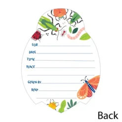 Big Dot Of Happiness Buggin' Out - Shaped Fill-In Invitations - Bugs Birthday Party Invitation Cards With Envelopes - Set Of 12 -Party Planers Store GUEST 26dfa299 cc3b 4f56 80d9 395002d3589c