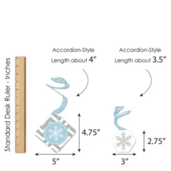 Big Dot Of Happiness Winter Wonderland - Snowflake Holiday Party And Winter Wedding Hanging Decor - Party Decoration Swirls - Set Of 40 -Party Planers Store GUEST 27203943 7243 40d3 90f7 b0c2ccd6f427