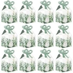 Big Dot Of Happiness Boho Botanical - Square Favor Gift Boxes - Greenery Party Bow Boxes - Set Of 12 -Party Planers Store GUEST 27c927df a41b 4a71 bccc c512f92788c0