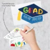 Big Dot Of Happiness Elementary Grad - Shaped Fill-In Invitations - Kids Graduation Party Invitation Cards With Envelopes - Set Of 12