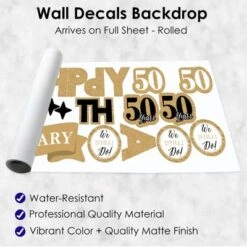 Big Dot Of Happiness We Still Do - 50th Wedding Anniversary - Peel And Stick Anniversary Party Decoration - Wall Decals Backdrop -Party Planers Store GUEST 28be75a2 6c15 4953 97db d1bda3e5ce3c