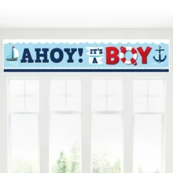 Big Dot Of Happiness Ahoy It's A Boy - Nautical Baby Shower Decorations Party Banner -Party Planers Store GUEST 297ea8d9 009a 405c 9445 ad521d9a6d3d