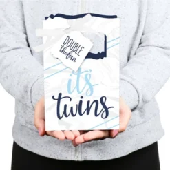 Big Dot Of Happiness It's Twin Boys - Blue Twins Baby Shower Favor Boxes - Set Of 12 -Party Planers Store GUEST 29b97862 a4ee 4390 addd 5adfc765cf12