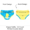 Big Dot Of Happiness Ducky Duck - Diaper Shaped Raffle Ticket Inserts - Baby Shower Activities - Diaper Raffle Game - Set Of 24 -Party Planers Store GUEST 29c71f5a 4489 4337 90c2 a98ff2613216