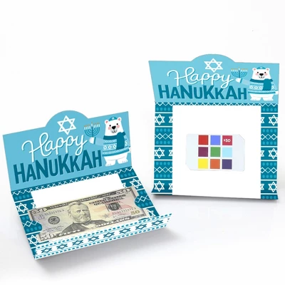Big Dot Of Happiness Hanukkah Bear - Chanukah Holiday Sweater Party Money And Gift Card Holders - Set Of 8 3 Big Dot Of Happiness Hanukkah Bear - Chanukah Holiday Sweater Party Money And Gift Card Holders - Set Of 8