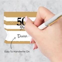 Big Dot Of Happiness We Still Do - 50th Wedding Anniversary - Anniversary Party Tent Buffet Card - Table Setting Name Place Cards - Set Of 24 -Party Planers Store GUEST 2a232d84 4da4 4560 b223 8243549aa79b