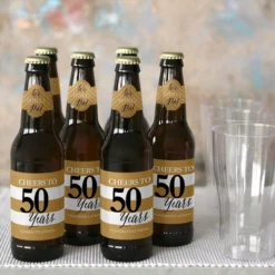 Big Dot Of Happiness We Still Do - 50th Wedding Anniversary Decorations For Women And Men - 6 Beer Bottle Label Stickers And 1 Carrier -Party Planers Store GUEST 2a92a6dc 773c 473e b976 2edf8a595725