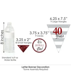 Big Dot Of Happiness We Still Do - 40th Wedding Anniversary - Party Letter Banner Decoration - 36 Banner Cutouts And Happy Anniversary Banner Letters 11 Big Dot Of Happiness We Still Do - 40th Wedding Anniversary - Party Letter Banner Decoration - 36 Banner Cutouts And Happy Anniversary Banner Letters -Party Planers Store GUEST 2a9b8000 5139 471c 9fdd f4aaf8645e62