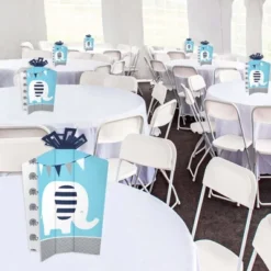 Big Dot Of Happiness Blue Elephant - Table Decorations - Boy Baby Shower Or Birthday Party Fold And Flare Centerpieces - 10 Count -Party Planers Store GUEST 2ad3d111 e2e2 4aed aec9 9b6a0a56c49f