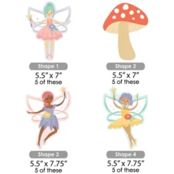 Big Dot Of Happiness Let's Be Fairies - Mushroom Decorations DIY Fairy Garden Birthday Party Essentials - Set Of 20 -Party Planers Store GUEST 2ba90642 ff31 4ea2 809e 124593867b71