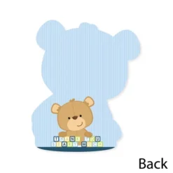 Big Dot Of Happiness Baby Boy Teddy Bear - Shaped Thank You Cards - Baby Shower Thank You Note Cards With Envelopes - Set Of 12 -Party Planers Store GUEST 2bcd5e92 eb79 4778 9137 b15e8832a756
