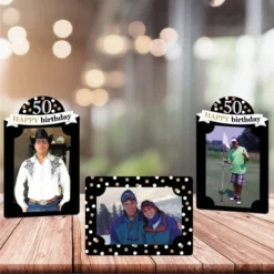 Big Dot Of Happiness Adult 50th Birthday - Gold - Birthday Party 4x6 Picture Display - Paper Photo Frames - Set Of 12 -Party Planers Store GUEST 2c4491c6 3ff4 4572 8248 5c413b33ce50