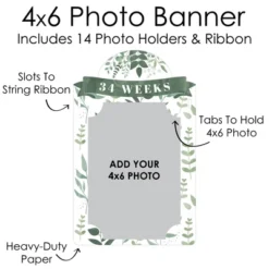 Big Dot Of Happiness Boho Botanical Baby - DIY Greenery Baby Shower Decor - Weekly Pregnancy Picture Display - Photo Banner -Party Planers Store GUEST 2d09e535 989e 4499 8e09 4106596e1ef0