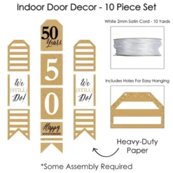 Big Dot Of Happiness We Still Do - 50th Wedding Anniversary - Hanging Vertical Paper Door Banners - Party Wall Decoration Kit - Indoor Door Decor -Party Planers Store GUEST 2d1d8b48 48de 4487 9a74 6d9a968e40ad