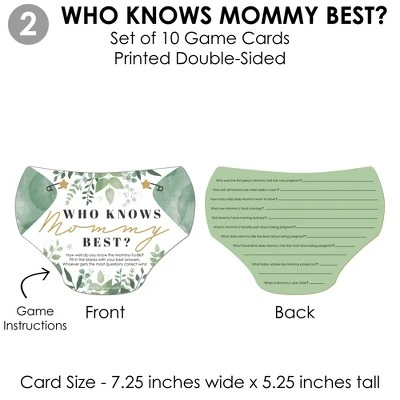 Big Dot Of Happiness Boho Botanical Baby - 4 Greenery Baby Shower Games - 10 Cards Each - Gamerific Bundle 6 Big Dot Of Happiness Boho Botanical Baby - 4 Greenery Baby Shower Games - 10 Cards Each - Gamerific Bundle - Image 4