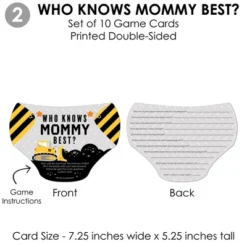 Big Dot Of Happiness Dig It - Construction Party Zone - 4 Baby Shower Games - 10 Cards Each - Gamerific Bundle -Party Planers Store GUEST 2de9f2f1 fba3 4471 bfc7 e700e757bd1a