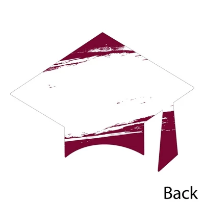 Big Dot Of Happiness Maroon Grad - Best Is Yet To Come - Shaped Thank You Cards - Burgundy Grad Party Thank You Note Cards With Envelopes - Set Of 12 5 Big Dot Of Happiness Maroon Grad - Best Is Yet To Come - Shaped Thank You Cards - Burgundy Grad Party Thank You Note Cards With Envelopes - Set Of 12 - Image 3