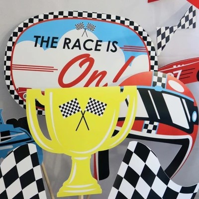 Big Dot Of Happiness Let's Go Racing - Racecar - Baby Shower Or Race Car Birthday Party Photo Booth Props Kit - 20 Count 7 Big Dot Of Happiness Let's Go Racing - Racecar - Baby Shower Or Race Car Birthday Party Photo Booth Props Kit - 20 Count - Image 5