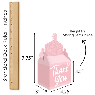 Big Dot Of Happiness Pink Elegantly Simple - Treat Box Party Favors - Guest Party Favors Goodie Gable Boxes - Set Of 12 7 Big Dot Of Happiness Pink Elegantly Simple - Treat Box Party Favors - Guest Party Favors Goodie Gable Boxes - Set Of 12 - Image 5