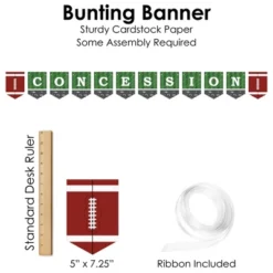 Big Dot Of Happiness End Zone - Football - DIY Baby Shower Or Birthday Party Concession Signs - Snack Bar Decorations Kit - 50 Pieces -Party Planers Store GUEST 30de1ddc 393d 4321 9db0 22d684b624dd