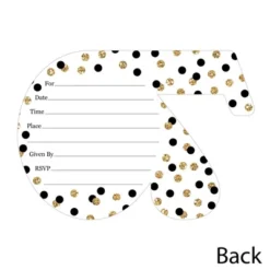 Big Dot Of Happiness Adult 70th Birthday - Gold - Shaped Fill-In Invitations - Birthday Party Invitation Cards With Envelopes - Set Of 12 -Party Planers Store GUEST 30e92fd3 155f 441c 96e4 2272c00b58ba