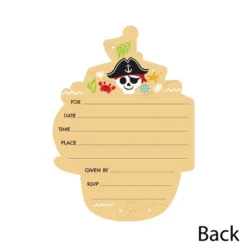 Big Dot Of Happiness Pirate Ship Adventures - Shaped Fill-In Invitations - Skull Birthday Party Invitation Cards With Envelopes - Set Of 12 8 Big Dot Of Happiness Pirate Ship Adventures - Shaped Fill-In Invitations - Skull Birthday Party Invitation Cards With Envelopes - Set Of 12 -Party Planers Store GUEST 31dc2a0c 7095 44c3 9631 009317750d92