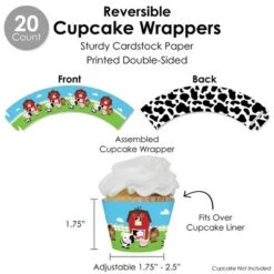 Big Dot Of Happiness Farm Animals - Barnyard Baby Shower Or Birthday Party Favors And Cupcake Kit - Fabulous Favor Party Pack - 100 Pieces -Party Planers Store GUEST 322c395a 47e3 4d57 8e00 bc9e568ec0d1