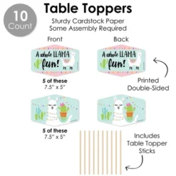Big Dot Of Happiness Whole Llama Fun - Llama Fiesta Baby Shower Or Birthday Party Supplies Decoration Kit - Decor Galore Party Pack - 51 Pieces -Party Planers Store GUEST 332d7139 012b 43d3 993c 29f13a495013
