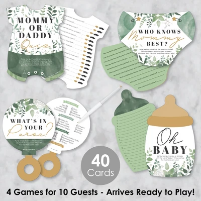 Big Dot Of Happiness Boho Botanical Baby - 4 Greenery Baby Shower Games - 10 Cards Each - Gamerific Bundle 3 Big Dot Of Happiness Boho Botanical Baby - 4 Greenery Baby Shower Games - 10 Cards Each - Gamerific Bundle