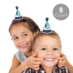 Big Dot Of Happiness Boy Special Delivery - Mini Cone Blue It's A Boy Stork Baby Shower Hats - Small Little Party Hats - Set Of 8