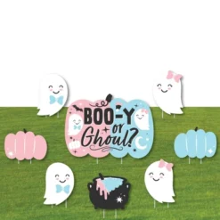 Big Dot Of Happiness Boo-y Or Ghoul - Yard Sign And Outdoor Lawn Decorations - Halloween Gender Reveal Party Yard Signs - Set Of 8 -Party Planers Store GUEST 338e44d6 3d4b 49b8 9ba1 6b7cefa49d4a