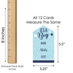 Big Dot Of Happiness Baby Boy - Blue Baby Shower Game Pickle Cards - Conversation Starters Pull Tabs - Set Of 12 -Party Planers Store GUEST 33f82a51 c4a5 497b a7b1 43b25d70d65d