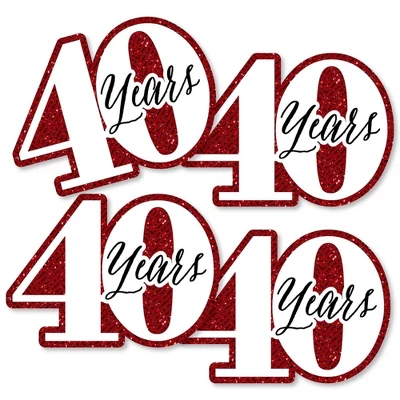 Big Dot Of Happiness We Still Do - 40th Wedding Anniversary - Decorations DIY Anniversary Party Essentials - Set Of 20 3 Big Dot Of Happiness We Still Do - 40th Wedding Anniversary - Decorations DIY Anniversary Party Essentials - Set Of 20