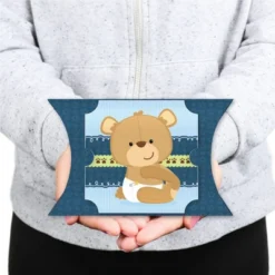 Big Dot Of Happiness Baby Boy Teddy Bear - Favor Gift Boxes - Baby Shower Large Pillow Boxes - Set Of 12 -Party Planers Store GUEST 35cd6129 4b28 44cd 8b1a 7fa600ee32bb