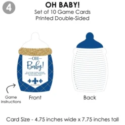 Big Dot Of Happiness Royal Prince Charming - 4 Baby Shower Games - 10 Cards Each - Gamerific Bundle -Party Planers Store GUEST 35f52ba7 a8e2 4ea8 8a6b 920f07dee00b
