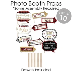 Big Dot Of Happiness Flannel Fling Before The Ring - Banner & Photo Booth Decorations Buffalo Plaid Bachelorette Party Supplies Kit Doterrific Bundle -Party Planers Store GUEST 36635c6d 15f9 4736 ba45 661590daba55