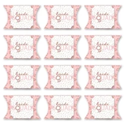 Big Dot Of Happiness Bride Squad - Favor Gift Boxes - Rose Gold Bridal Shower Or Bachelorette Party Large Pillow Boxes - Set Of 12 -Party Planers Store GUEST 368a7449 b3ba 4b37 b3a5 8722a9631253