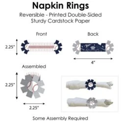 Big Dot Of Happiness Batter Up - Baseball - Baby Shower Or Birthday Party Paper Charger & Table Decorations Chargerific Kit For 8 -Party Planers Store GUEST 380b9071 a473 42b0 acb9 0527894aef9f