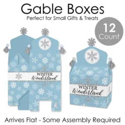 Big Dot Of Happiness Winter Wonderland - Treat Box Party Favors - Snowflake Holiday Party And Winter Wedding Goodie Gable Boxes - Set Of 12 -Party Planers Store GUEST 38216e08 0c74 4c13 83c2 74ead34a8a92