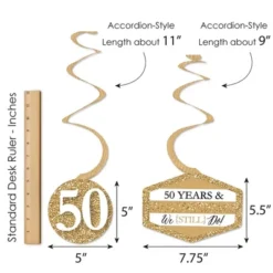 Big Dot Of Happiness We Still Do - 50th Wedding Anniversary - Anniversary Party Hanging Decor - Party Decoration Swirls - Set Of 40 -Party Planers Store GUEST 38b3ee23 9a7c 4cf6 bc6b 0bd926a2f45e