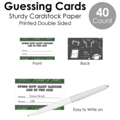 Big Dot Of Happiness End Zone - Football - How Many Candies Baby Shower Or Birthday Party Game - 1 Stand And 40 Cards - Candy Guessing Game -Party Planers Store GUEST 39f0f76c 1337 40e9 8d88 e421319df79a